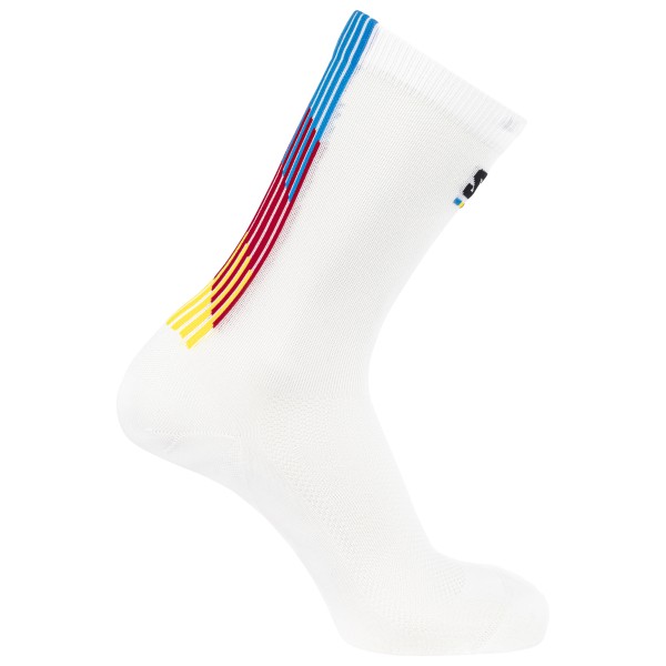 Salomon - Pulse Race Flag Crew - Laufsocken Gr 45-47 weiß von Salomon