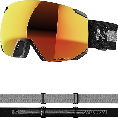 Salomon Radium Af Unisex-Brille Ski Snowboarden, Sieht Aus wie ein Profi, hohe Sehschärfe und asiatische Passform, Schwarz, Einheitsgröße von Salomon