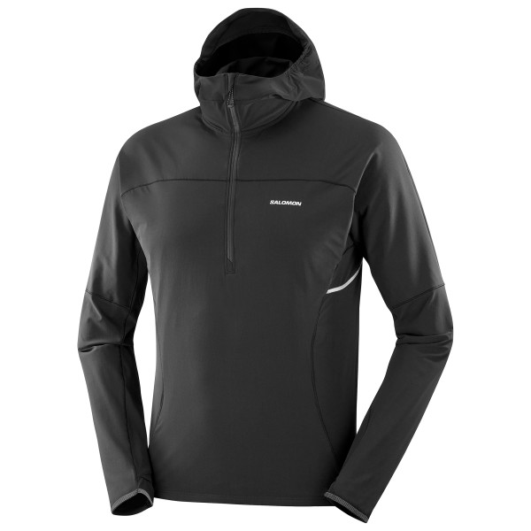 Salomon - Sense Aero Hybrid Half Zip Hoodie - Funktionsshirt Gr M schwarz von Salomon