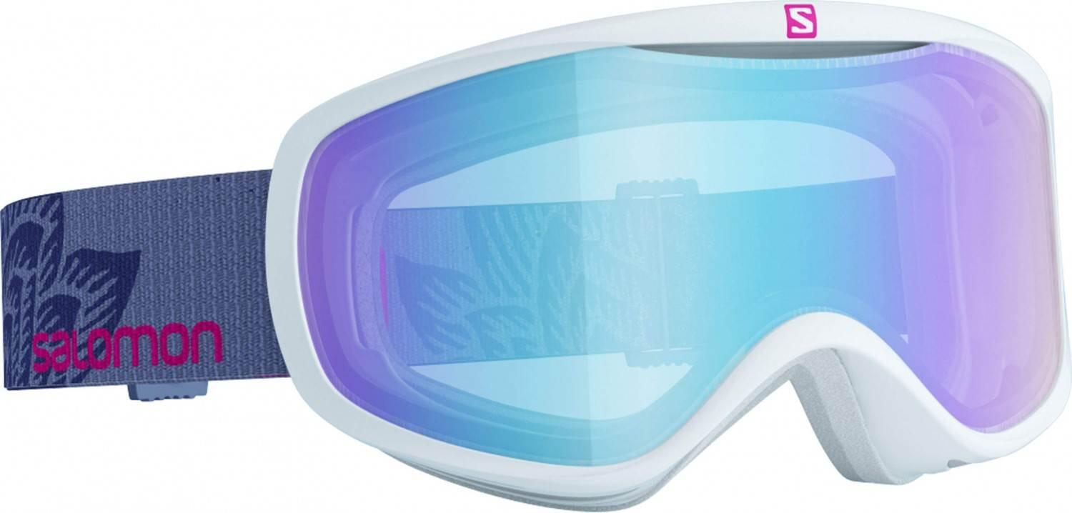 Salomon Sense Damen Skibrille (white, Scheibe: multilayer gelb light blue) von Salomon