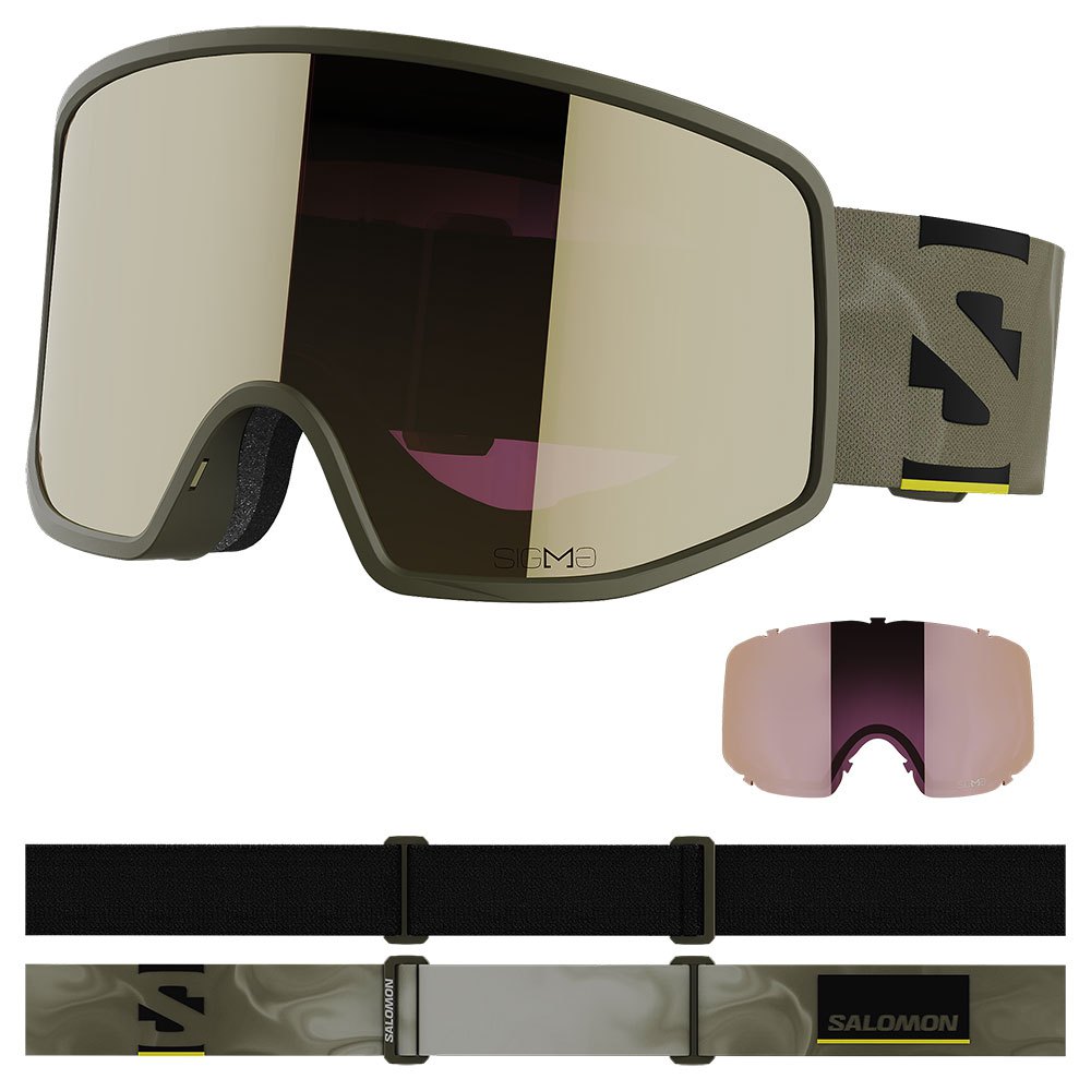 Salomon Sentry Pro Sigma Ski Goggles Grün Black Gold/CAT2 von Salomon