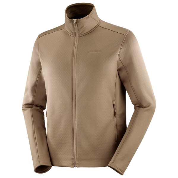 Salomon - Sntial Midfleece Full Zip - Fleecejacke Gr M beige von Salomon