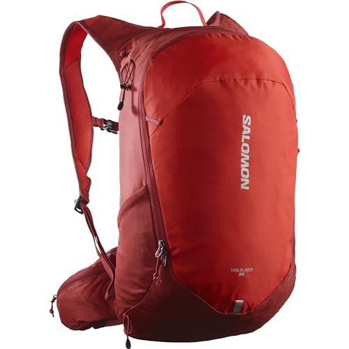 Salomon Trailblazer 20 Unisex-Wanderrucksack, Vielseitig, Einfach zu benutzen, Bequem und leicht, Rot von Salomon