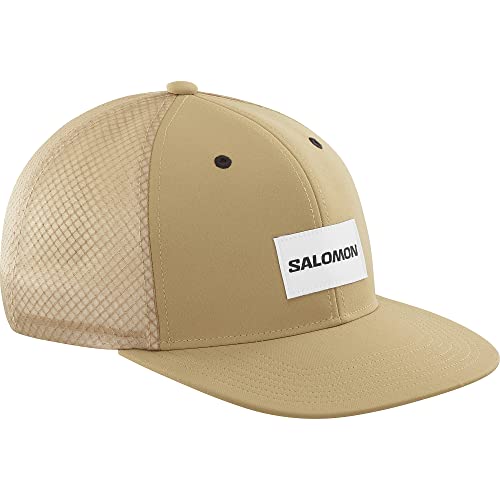 Salomon Trucker Cap Unisex, mutig aber vielseitiger Stil, recyceltes Material, Komfort und Atmungsaktivität, Gelb, M/L von Salomon