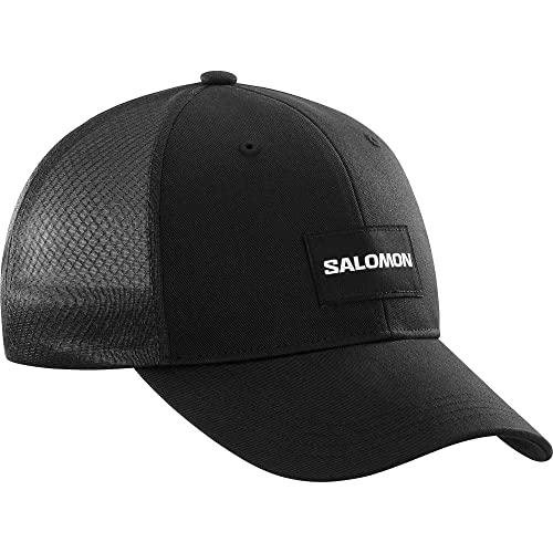 Salomon Trucker Unisex Gebogene Kappe Trail Running Wandern MTB Lauf, Auffälliger Style, Vielseitiger Einsatz, Atmungsaktiver Komfort, Schwarz, L/XL Salomon Trucker Unisex Gebogene Kappe Trail Running Wandern MTB Lauf, Auffälliger Style, Vielseitiger Einsatz, Atmungsaktiver Komfort, Schwarz, L/XL von Salomon