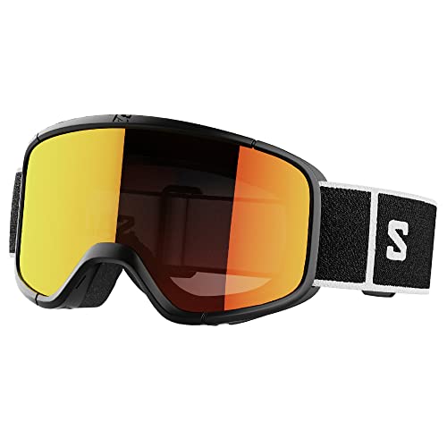Salomon Aksium 20 S Unisex-Brille Ski Snowboarden, Tolle Passform und Komfort, Haltbarkeit und Hervorragender Augenschutz, Schwarz, Einheitsgröße von Salomon