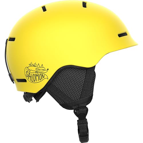 Salomon Orka Kinder Helm Ski Snowboarden, Einfach Anzupassende Passform, leicht, Gelb, KS 4953 Salomon Orka Kinder Helm Ski Snowboarden, Einfach Anzupassende Passform, leicht, Gelb, KS 4953 von Salomon