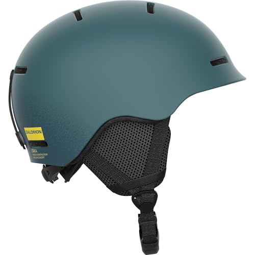 Salomon Orka Kinder Helm Ski Snowboarden, Einfach Anzupassende Passform, leicht, Grau, KM 5356 von Salomon