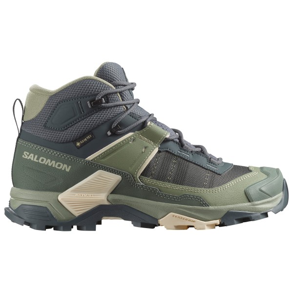 Salomon - Women's X Ultra 5 Mid GORE-TEX - Wanderschuhe Gr 5,5 grau/oliv von Salomon