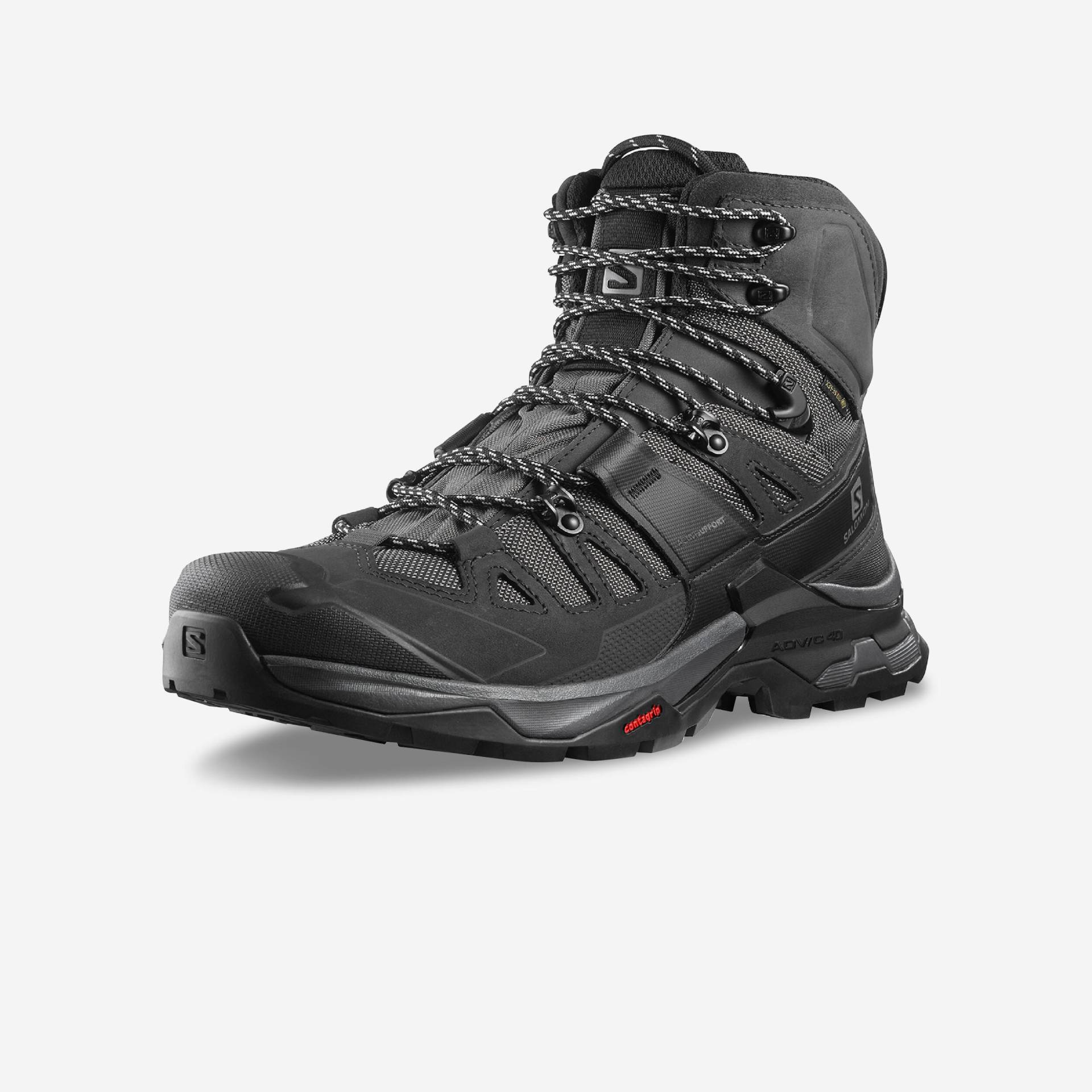 Trekkingschuhe Herren Leder hoch wasserdicht - Salomon Quest 4 GTX von Salomon