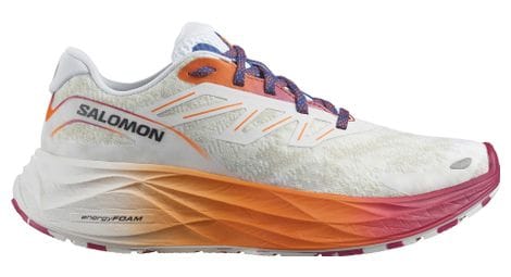 salomon aero glide 2 laufschuhe weis orange violett damen von Salomon