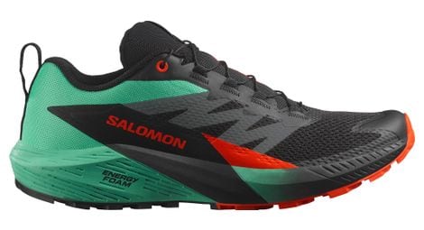 salomon sense ride 5  strong trailrunning schuhe  strong schwarz grun rot von Salomon