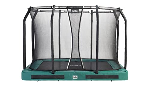 Salta Premium Ground - Bodentrampolin mit Sicherheitsnetz - Rechteckig - 214 x 153 cm / 305 x 214 cm / 366 x 244 cm (305 x 214 cm, Grün) von Salta