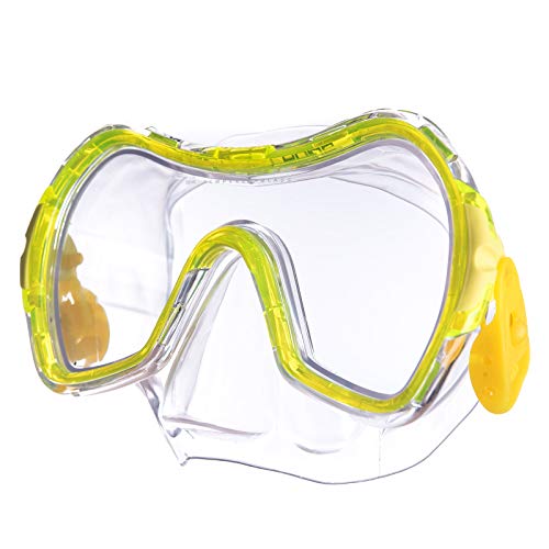 Salvas Jugend Tauchmaske Drop Schnorchel Taucher Schwimm Brille Maske Mit Nase gelb von Salvas sub