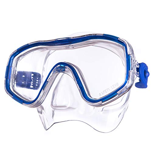 Salvas Kinder Tauchmaske Easy Schnorchel Taucher Schwimm Brille Maske Mit Nase blau von Salvas sub