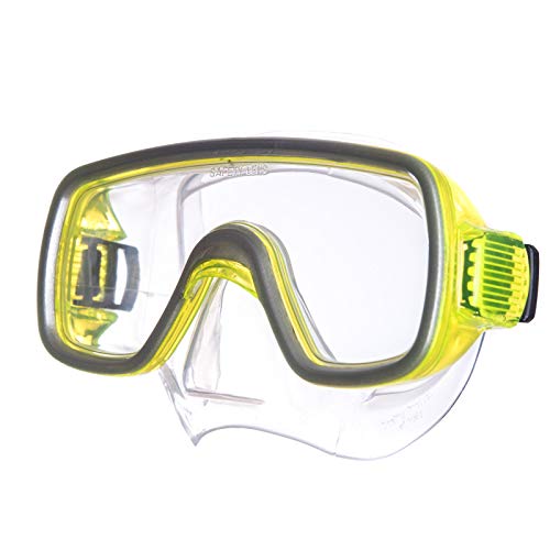 Salvas Kinder Tauch Maske Geo Schnorchel Taucher Schwimm Brille Mit Nase Silikon gelb von Salvas sub