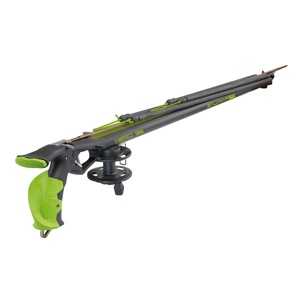 Salvimar Hero Sling Spearfishing Gun With Reel Grün,Schwarz 115 cm von Salvimar