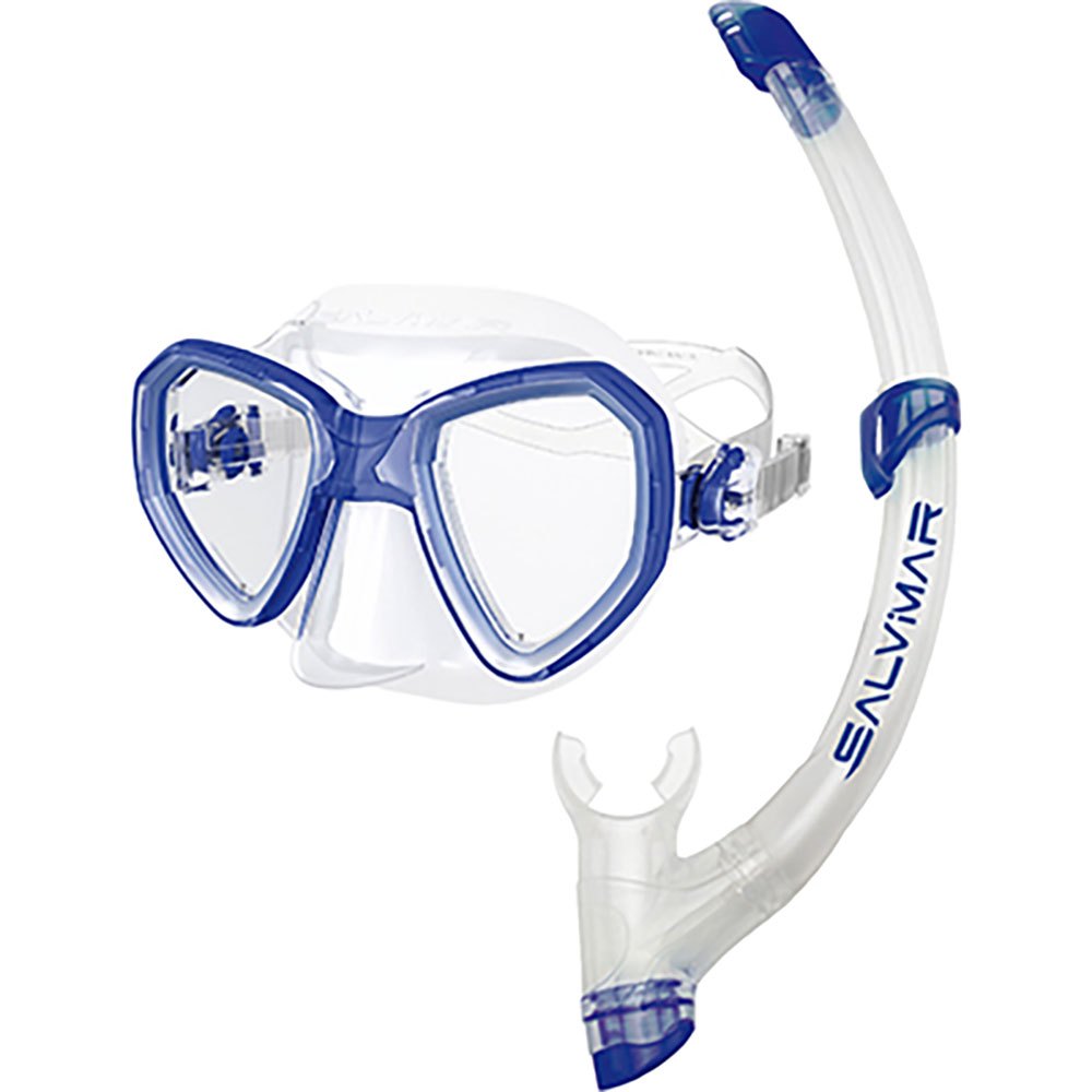 Salvimar Snorkeling Kit Morpheus Snorkeling Set Durchsichtig,Blau von Salvimar