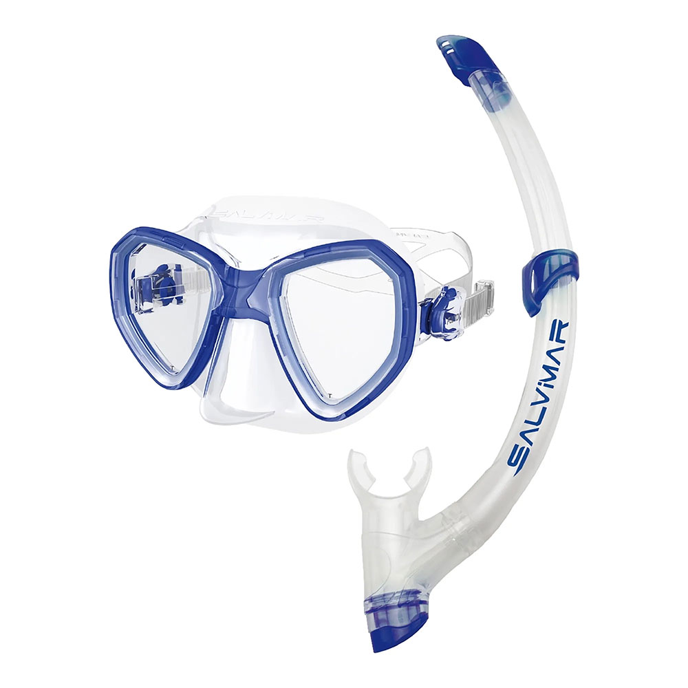 Salvimar Snorkeling Kit Morpheus Snorkeling Set Durchsichtig,Blau von Salvimar