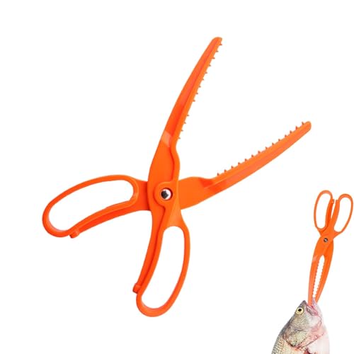 Salyeeluly Fish Grabber GripperClamp, Angelgreifer zum Halten von Fischen,Fischhalter für Süßwasserfische - Multifunktionaler Rutschfester Fischlippengreifer mit Zähnen zum Eisfischen von Salyeeluly