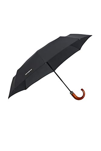 Samsonite Wood Classic S Regenschirm mit 3 Abschnitten und automatischem Öffnen und Schließen, 33 cm, Schwarz Samsonite Wood Classic S Regenschirm mit 3 Abschnitten und automatischem Öffnen und Schließen, 33 cm, Schwarz von Samsonite