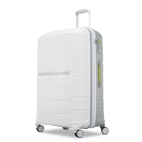 Samsonite Freeform Hardside Erweiterbar mit Doppelspinnerrädern, Weiß/Grau, Checked-Large 28-Inch, Freeform Hardside erweiterbar mit Doppeldrehrollen Samsonite Freeform Hardside Erweiterbar mit Doppelspinnerrädern, Weiß/Grau, Checked-Large 28-Inch, Freeform Hardside erweiterbar mit Doppeldrehrollen von Samsonite