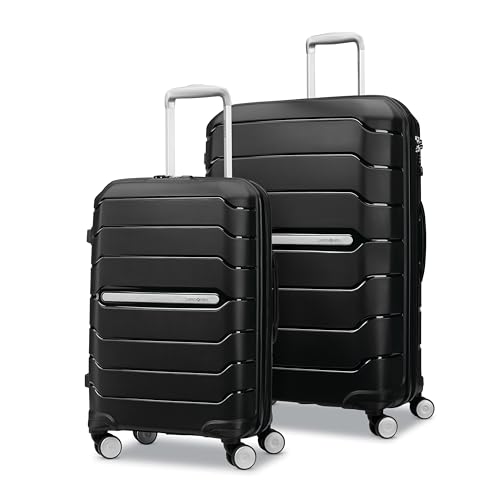 Samsonite Freeform Hardside Erweiterbar mit Doppelspinnerrädern, Amethyst Violett, 2-teiliges Set (21/28), Schwarz, 2-Piece Set (21/28), Freeform Hardside erweiterbar mit Doppeldrehrollen von Samsonite