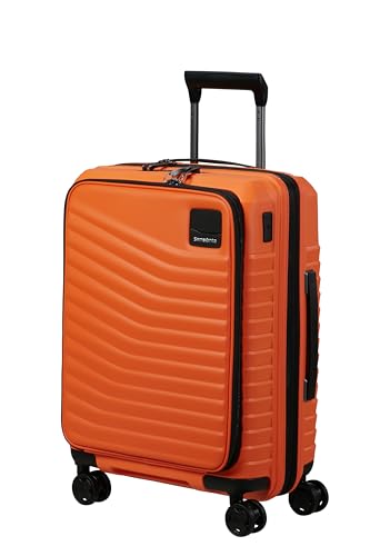 Samsonite Intuo - Spinner S, Erweiterbar Handgepäck mit Frontlader, 55 cm, 42/48 L, Orange (Apricot) von Samsonite