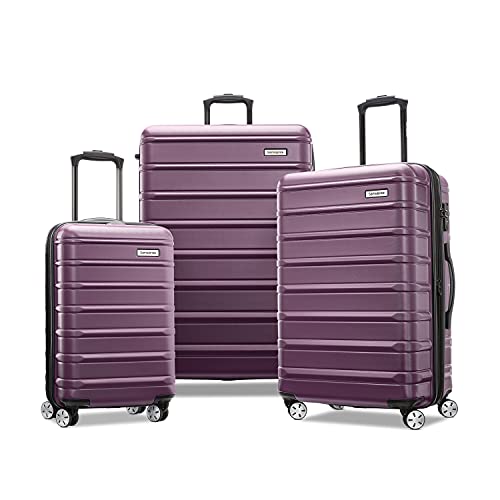 Samsonite Omni 2 Hardside Erweiterbares Gepäck mit Spinnerrädern, violett, 3-Piece Set (20/24/28), Omni 2 Hartschalengepäck, erweiterbar, mit Drehrollen von Samsonite