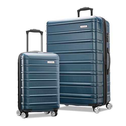 Samsonite Omni 2 Hardside Erweiterbares Gepäck mit Spinnrollen, 2-teiliges Set (Handgepäck/Groß), Nova Teal, 2-Piece Set (19/28), Omni 2 Hardside Erweiterbares Gepäck mit Spinnrollen von Samsonite