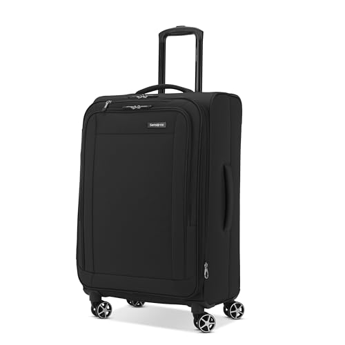 Samsonite Saire LTE Softside Erweiterbares Gepäck mit Spinnern, Schwarz, Large Spinner, Saire LTE Softside Erweiterbares Gepäck mit Drehrollen von Samsonite