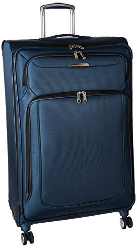 Samsonite Solyte DLX Softside Expandable Luggage with Spinner Wheels, Mediterranean Blue, Checked-Large 29-Inch von Samsonite