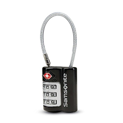 Samsonite Travel Sentry 3-stelliges Zahlen-Kabelschloss, Schwarz, Einheitsgröße, Travel Sentry 3-stelliges Zahlenschloss Samsonite Travel Sentry 3-stelliges Zahlen-Kabelschloss, Schwarz, Einheitsgröße, Travel Sentry 3-stelliges Zahlenschloss von Samsonite