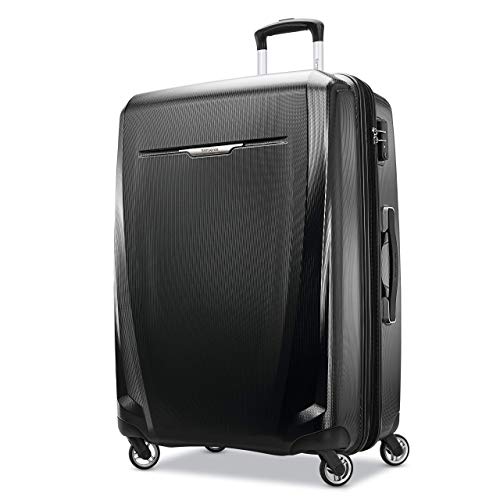 Samsonite Winfield 3 DLX Hardside Erweiterbares Gepäck, schwarz, Checked-Large 28-Inch, Winfield 3 DLX Hardside erweiterbares Gepäck mit Drehrollen von Samsonite