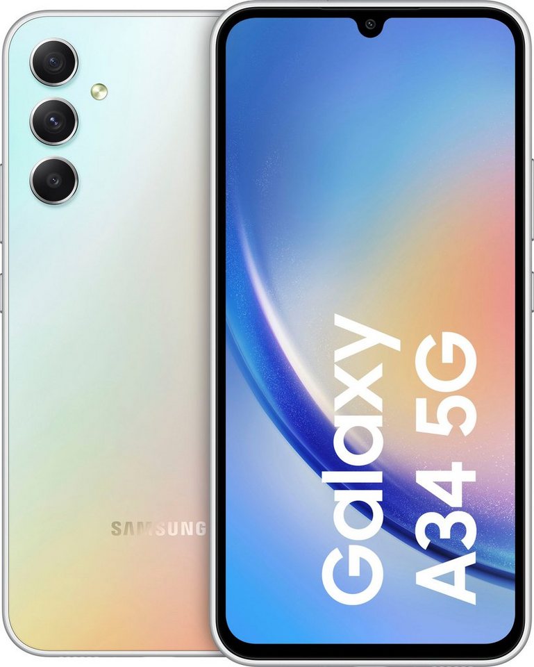 Samsung Galaxy A34 5G 256GB Smartphone (16,65 cm/6,6 Zoll, 256 GB Speicherplatz, 48 MP Kamera) von Samsung