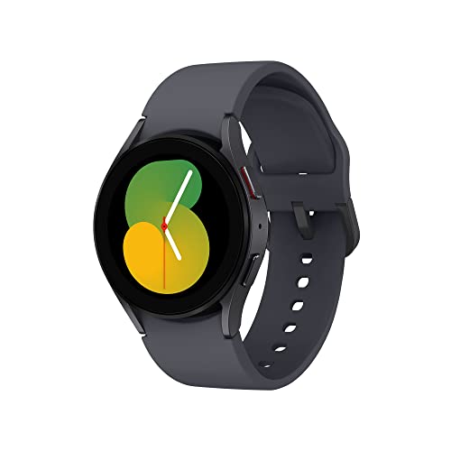 Samsung Galaxy Watch5, Runde Bluetooth Smartwatch, Wear OS, Fitnessuhr, Fitness-Tracker, 40 mm, Graphite von Samsung