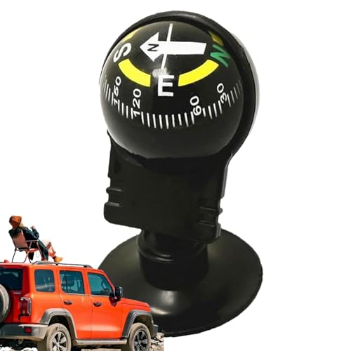Samuliy Auto-Kompass | Auto-Navigationskompass | Einstellbare Richtung Richtungsführungsball, Navigationsführungsball für Outdoor-Schifffahrten von Samuliy