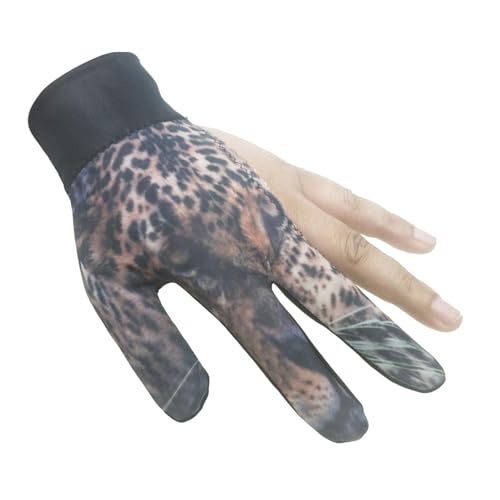 Samuliy Billardhandschuhe für Herren,Poolhandschuhe - Tragbare DREI-Finger-Billard-Shooter-Handschuhe - rutschfeste Sporthandschuhe mit offenen Fingern, hochelastische Pool-Queue-Handschuhe für das von Samuliy
