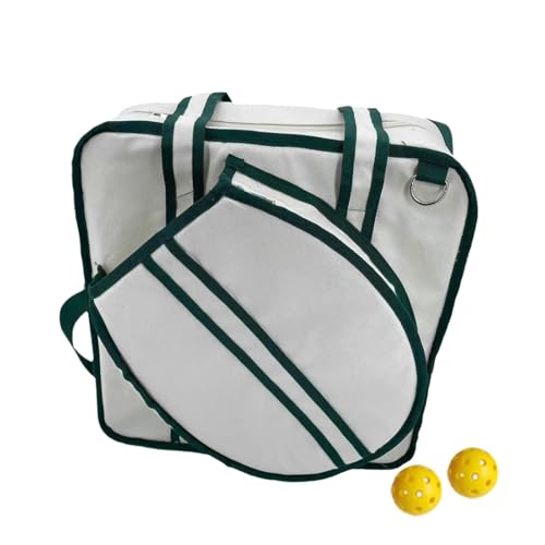 Samuliy Einzelschulter-Schlägertasche, Tennisschlägertasche,Loch-Ballschläger-Aufbewahrungshandtaschen - Schlägertasche mit Mehreren Fächern für Tischtennisschläger, Tennisschläger, Badmintonschläger von Samuliy