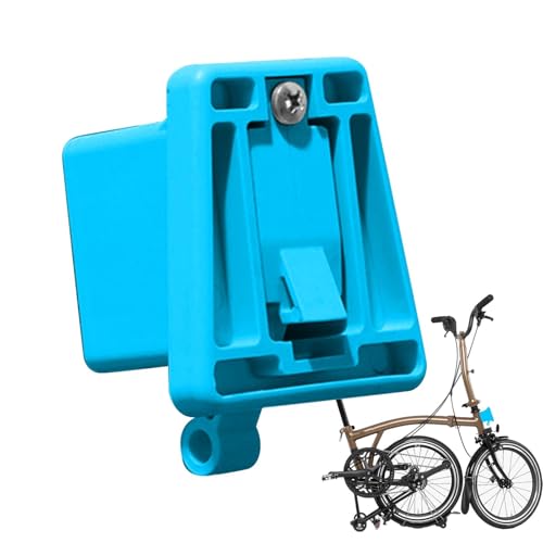 Samuliy Fahrrad-Vorderradträgerhalterung, Fahrradtasche-Vorderradträger | Hohe Kompatibilität Fahrradkorbträger Fahrradträgerblock-Adapter | Verschleißfestes Taschenhalter-Montagezubehör für Falträder von Samuliy