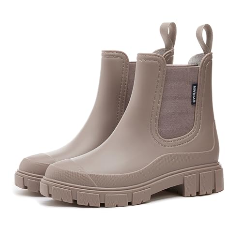 Gummistiefel Kinder, Sale Angebote, Gummistiefel Damen Wasserdicht Regenstiefel Anti-Rutsch Atmungsaktiv Boots Mode Stiefeletten Gartenschuhe Gummistiefeletten von Sanaryun