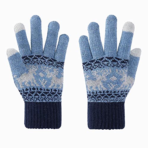 Handschuhe Damen Herren Winter Warm Touchscreen Handschuhe Für Outdoor Sport Handschuhe Weihnachten Strickhandschuhe Fingerhandschuhe von Sanaryun