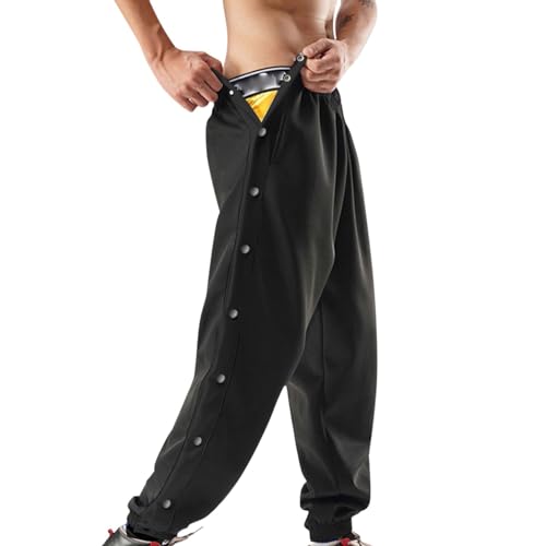 Jogginghose Herren Reha Postoperative Hose Seitlich Zu Öffnen Weites Bein Trainingshose Open Leg Jogger Freizeithose 90Er Jahre Outfit Hose Mit Knöpfen An Der Seite Sportswear Mit Taschen von Sanaryun