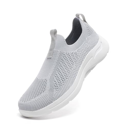 Joggingschuhe Herren, Turnschuhe Herren Atmungsaktiv Bequeme Sneaker - Fitnessschuhe rutschfeste Joggingschuhe Leicht Wanderschuhe Sport Weite Walkingschuhe Leichtgewichts Tennisschuhe von Sanaryun