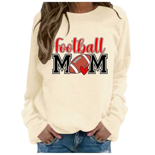 Klamotten Teenager Mädchen, Sweatshirt Damen Ohne Kapuze Pullover - Langarmshirt Große Größen Shirt Locker Pulli Sweater Oversize Aufdruck Übergroße Vintage Oversized Rundhals Oberteil von Sanaryun