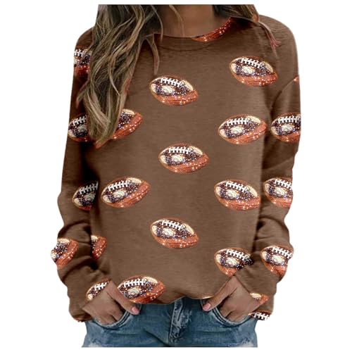 Klamotten Teenager Mädchen, Sweatshirt Damen Rundhals Pullover - Langarmshirt Große Größen Y2k Streetwear Vintage Tops Oversize Ohne Kapuze Pulli Drucken Langarm Shirts Oberteil von Sanaryun