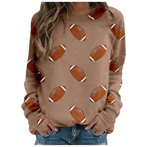 Pulli Teenager Mädchen, Pullover Damen Oversize Sweatshirt - Shirt Große Größen Sweater Vintage Langarmshirt Aufdruck Casual Pulli Sweatshirts Sport Langarm Kapuzenpullover Bequem Oberteil von Sanaryun