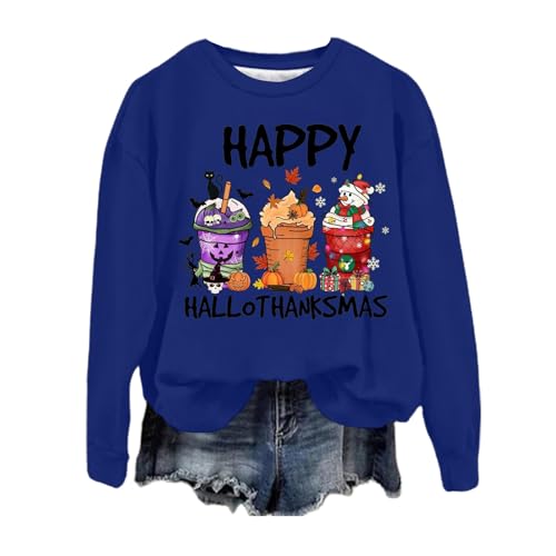 Pulli Teenager Mädchen, Pullover Damen Oversize Sweatshirt - Tops Locker Y2k Streetwear Pulli Ohne Kapuze Sweater Casual Große Größen Teenager Mädchen Oberteile Oberteil von Sanaryun