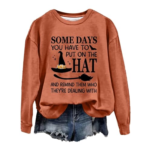 Pulli Teenager Mädchen, Pullover Damen Rundhals Sweatshirt - Große Größen Tops Aufdruck Locker Pulli Ohne Kapuze Vintage Sweater Teenager Mädchen Casual Oberteile Streetwear Oberteil von Sanaryun