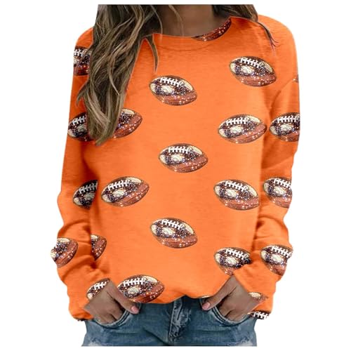 Pulli Teenager Mädchen, Sweatshirt Damen Rundhals Pullover - Langarmshirt Große Größen Y2k Streetwear Vintage Tops Oversize Ohne Kapuze Pulli Drucken Langarm Shirts Oberteil von Sanaryun